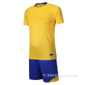 Shirt de football de sublimation personnalisée uniforme de football simple